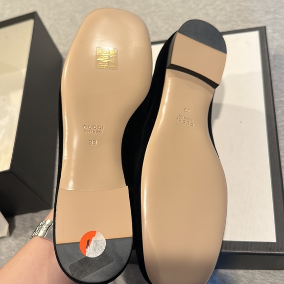 - Gucci Softy Velvet Crystal G Loafer Mocassin 39 Black - Picture 16 of 16